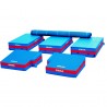 POLE VAULT BASIC MATSDOUBLE-FRONT EXTENSION 2.00 X 2.00/1.75 X 0.60/0.40 M