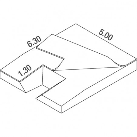 MATELAS PERCHE CLUB DIMASPORT 6.30 X 5.00 X 0.80/0.50 M
