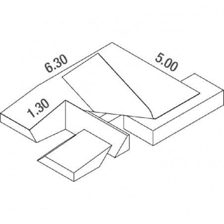 MATELAS PERCHE CLUB DIMASPORT 6.30 X 5.00 X 0.80/0.50 M