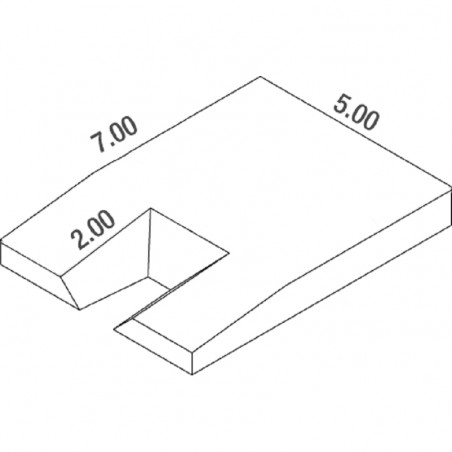 MATELAS PERCHE MEETING DIMASPORT7.00 X 5.00 X 0.80/0.50M