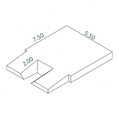 MATELAS PERCHE FEDERAL DIMASPORT7.50 X 5.50 X 0.80/0.50M