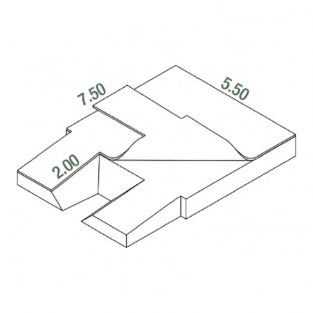 MATELAS PERCHE FEDERAL DIMASPORT7.50 X 5.50 X 0.80/0.50M