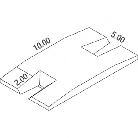 MATELAS PERCHE MEETINGDOUBLE ENTREE DIMASPORT10.00 X 5.00 X 0.80/0.50 M