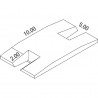 MATELAS PERCHE MEETINGDOUBLE ENTREE DIMASPORT10.00 X 5.00 X 0.80/0.50 M