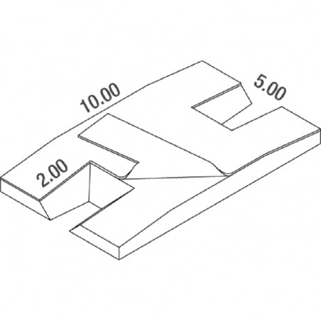 MATELAS PERCHE MEETINGDOUBLE ENTREE DIMASPORT10.00 X 5.00 X 0.80/0.50 M