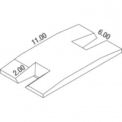 MATELAS PERCHE DOUBLE ENTREE DIMASPORTINTERNATIONAL UP&DOWN 11.00 X 6.00 X 0.80/0.40 M