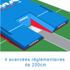INTERNATIONAL DOUBLE-FRONT UP&DOWN POLE VAULT LANDING SYSTEM 11.00 X 6.00 M