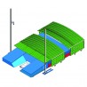GARAGE POUR SAUTOIR PERCHE CLUB POUR SAUTOIR DE 6.30 X 5 M
