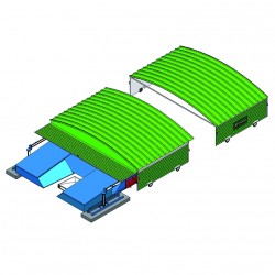 GARAGE POUR SAUTOIR PERCHE MEETING POUR SAUTOIR DE 7.00 X 5.00 M