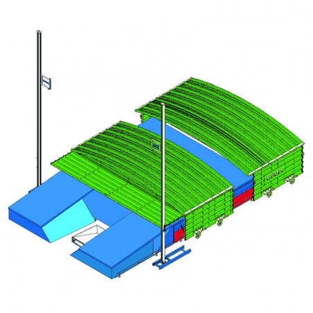 GARAGE POUR SAUTOIR PERCHE MEETING POUR SAUTOIR DE 7.00 X 5.00 M