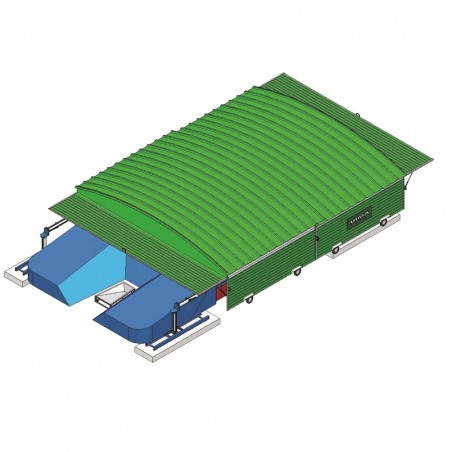 GARAGE POUR SAUTOIR PERCHE REVERSIBLE POUR SAUTOIR DE 7.00 X 5.00 M