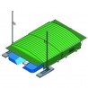 GARAGE POUR SAUTOIR PERCHE REVERSIBLE POUR SAUTOIR DE 7.00 X 5.00 M