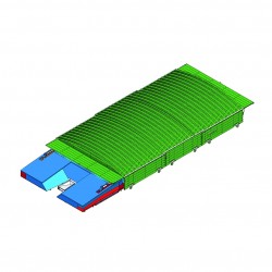GARAGE INTEGRAL POUR SAUTOIR PERCHE INTERNATIONAL DOUBLE ENTREES UP&DOWN DE 11.00 X 6.00 M