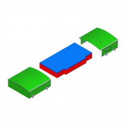 SHED FOR MAJOR CHAMPIONSHIP HIGH JUMP LANDING SYSTEM 7.50X4.80/95 M