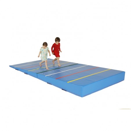 TAPIS DE SAUT EN LONGUEURREPLIABLE EN 2 PARTIES