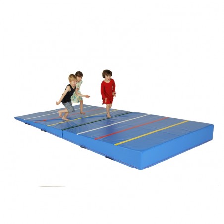 TAPIS DE SAUT EN LONGUEURREPLIABLE EN 2 PARTIES