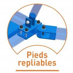 BARRES PARALLELES A POSER AVEC ROULEMENTSET MATELAS INTEGRES