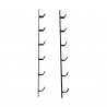WALL MOUNTED BARBELL HOLDER6 OLYMPIC BARBELLS