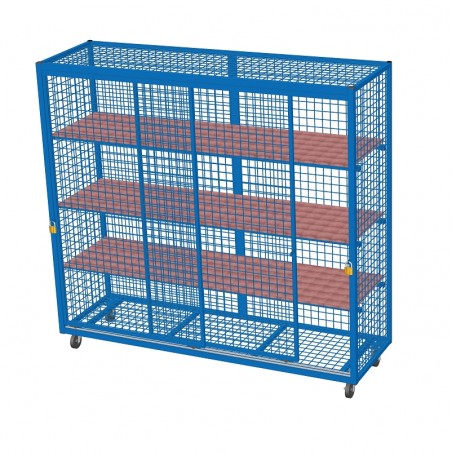 LARGE MOBILE EQUIPEMENT STORAGE CUPBOARD201 X 65 X 188 CMWITH 2 SLIDING DOORS