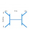 GYMNASTIC FREE-STANDING HORIZONTAL BAR WITHOUT CABLES