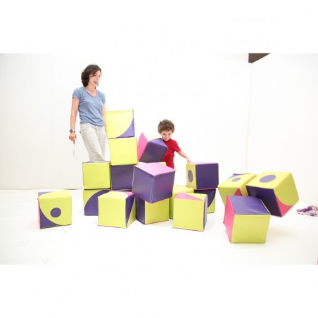 PUZZLE POUR ENFANT EN CUBES DE MOUSSE GEANTJEU DE CONSTRUCTION