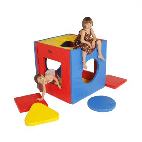 MODULE DE JEU CUBE EN MOUSSEDIMACUBE POUR ENFANT 100 X 100 X 100 CM
