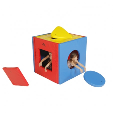MODULE DE JEU CUBE EN MOUSSEDIMACUBE POUR ENFANT 100 X 100 X 100 CM