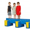 RAISED BALANCE BEAMFOAM FOR CHILDRENS120 x 60 x 55 CM