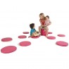 ENSEMBLE DE COUSSIN / POUF POUR ENFANTAVEC CHARIOT DE RANGEMENT