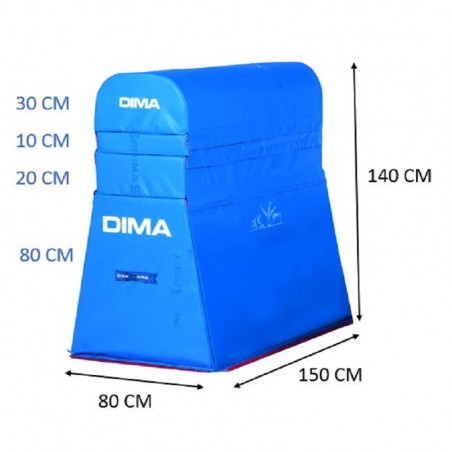 MAXI VAULTING HORSEFOAM MODULE 150 X 80 X 140 CM