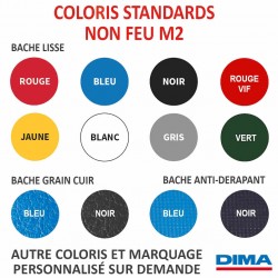 MATELAS D'ESCALADE (SAE)POUR STRUCTURE AVEC POINTS D'ASSURAGE EPAISSEUR 5 CM - DIMENSIONS STANDARDS