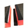 DUAL DENSITY REVERSIBLE MAT WITH ATTACHMENT STRIPS