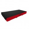 DUAL DENSITY REVERSIBLE MAT WITH ATTACHMENT STRIPS