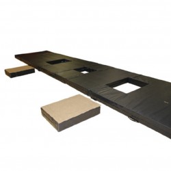 ENSEMBLE DE MATELAS NOIR BIDENSITE POUR BASCULE COREENNE890 X 170 X 15 CM
