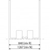 COMPETITION-LEVEL POST AND NET BADMINTON SETPER PAIR