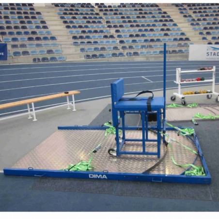 THROWING PLATFORM FOR HANDISPORT SEAT