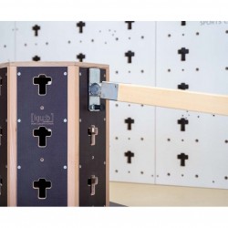 SUPPORT ARTICULÉ POUR BARRE ET POUTREBOXES PARKOUR / MURS MULTI-FONCTIONNELSENTRAINEMENT POLYVALENT