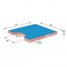 MATELAS DE CHUTE NAGE-KOMI AVEC ENCOCHE TRAPEZOIDALE240 X 200 X 20 CM