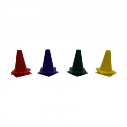 CONE PVC RIGIDE - LOT DE 12HAUTEUR 17 CM OU 37 CM