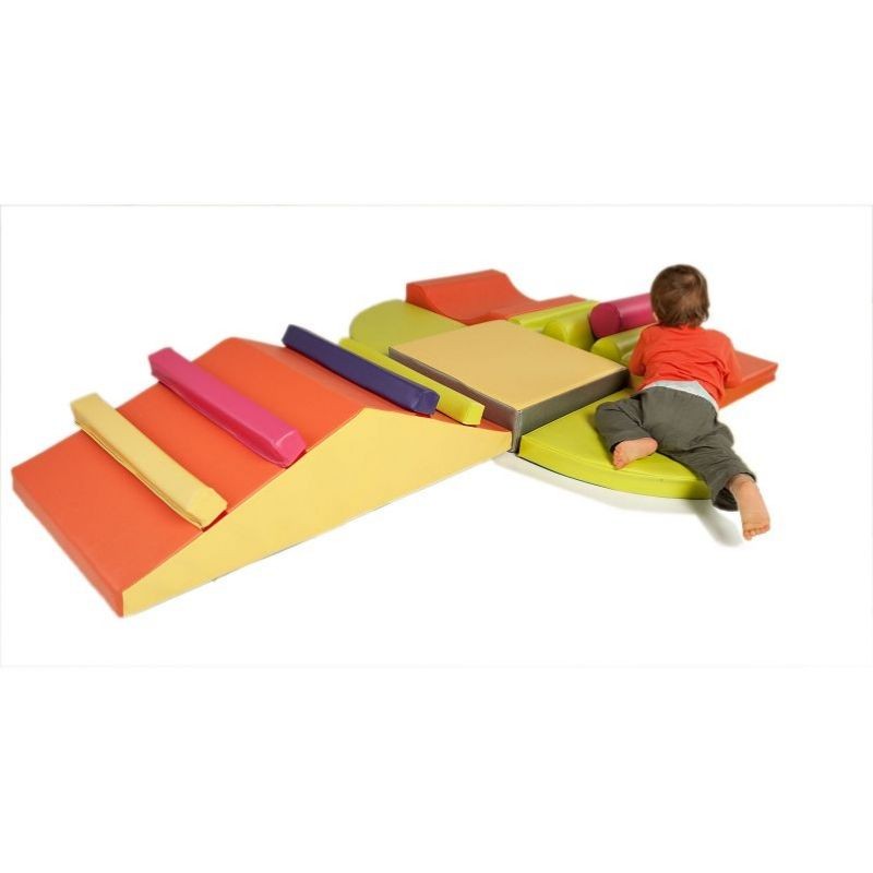 PARCOURS DE L'ESCALADE8 MODULES MOUSSEPOUR ENFANT DE 6-18 MOIS