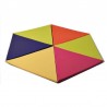 TAPIS FERME TRIANGLE DIMAKIDASSOCIATIFS AVEC VELCROS LOT DE 6 - 100 X 100 X 3 CM