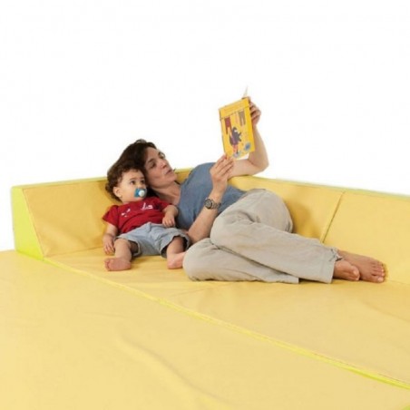 TAPIS D'ANGLE AVEC DOSSIER GAMME QUIETUDE DIMAKID 96 X 96 X 30 CM