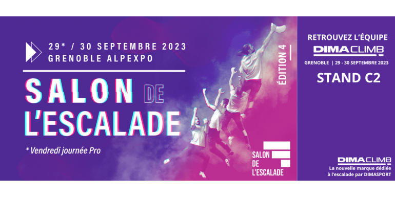 DIMACLIMB AU SALON DE L'ESCALADE 2023 : STAND C2