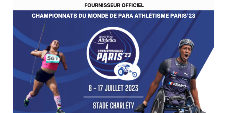 OFFICIAL SUPPLIER - PARIS’23 PARA ATHLETICS WORLD CHAMPIONSHIPS