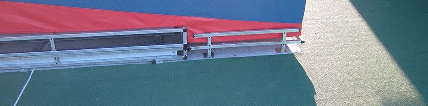 POLE VAULT BOXES AND MATS' GALVANIZED PLATFORM
