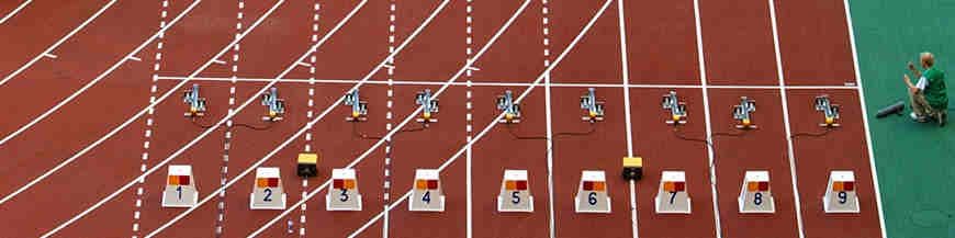 Starting blocks et témoins de relais | Matériel d'athlétisme