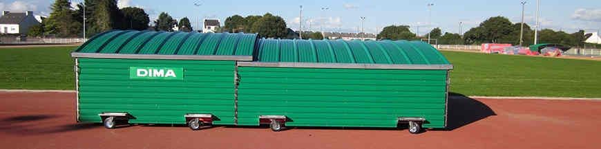 ABRIS ET GARAGE EXTÉRIEUR POUR EQUIPEMENTS SPORTIF | DIMASPORT